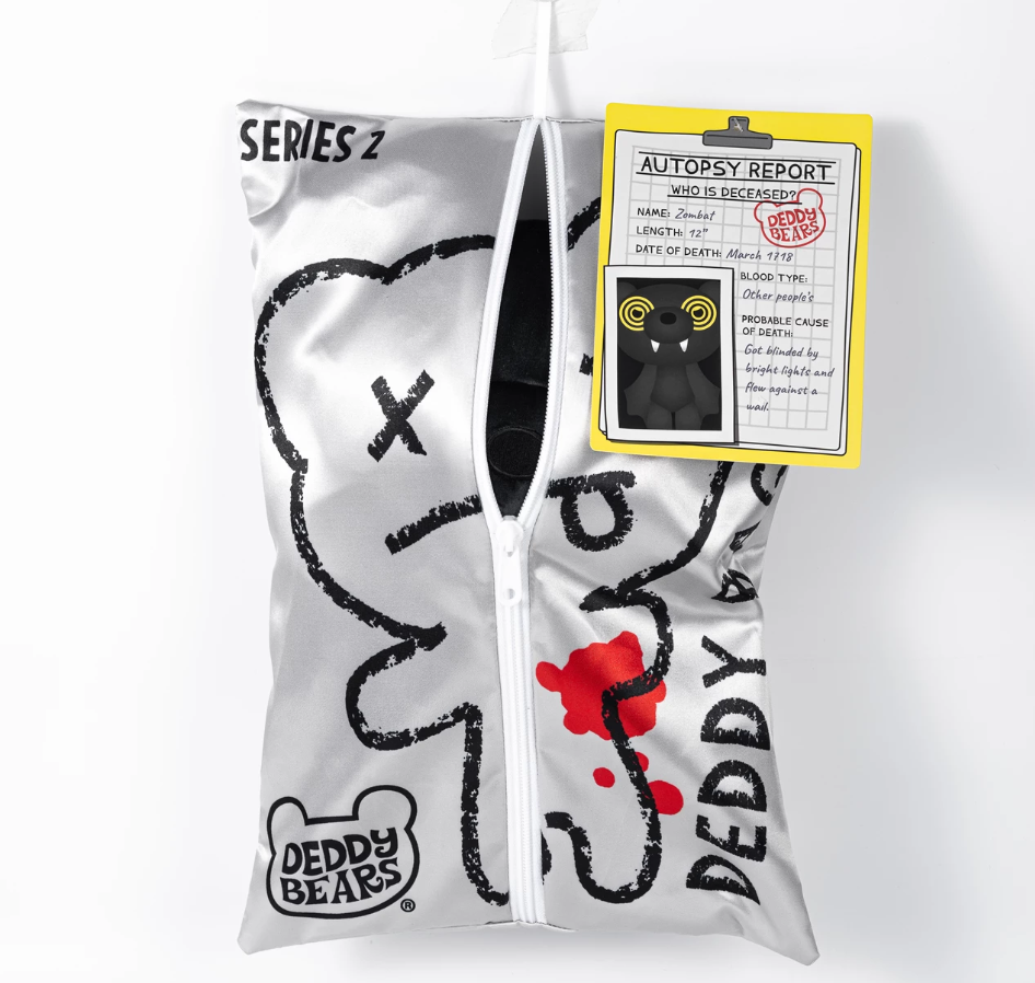 Series 2 - Deddy Bears - 30cm Plush In A Body Bag - Zombat