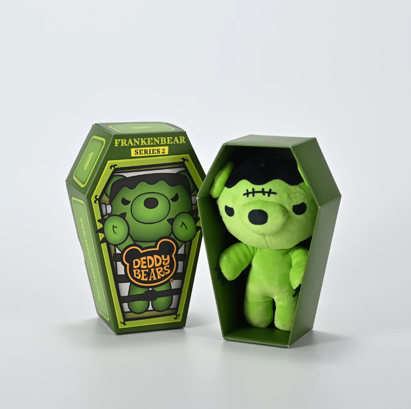 Series 2 - Deddy Bears - 15cm Plush In A Coffin - Frankenbear