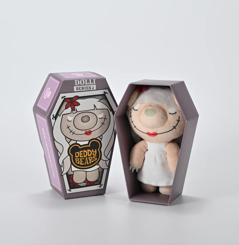 Series 2 - Deddy Bears - 15cm Plush In A Coffin - Dolli