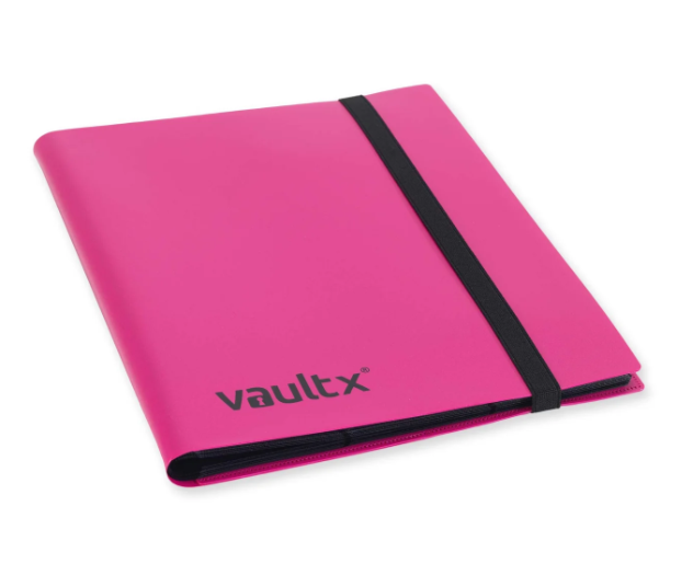 Vault X - 9 Pocket Strapped Binder - Pink