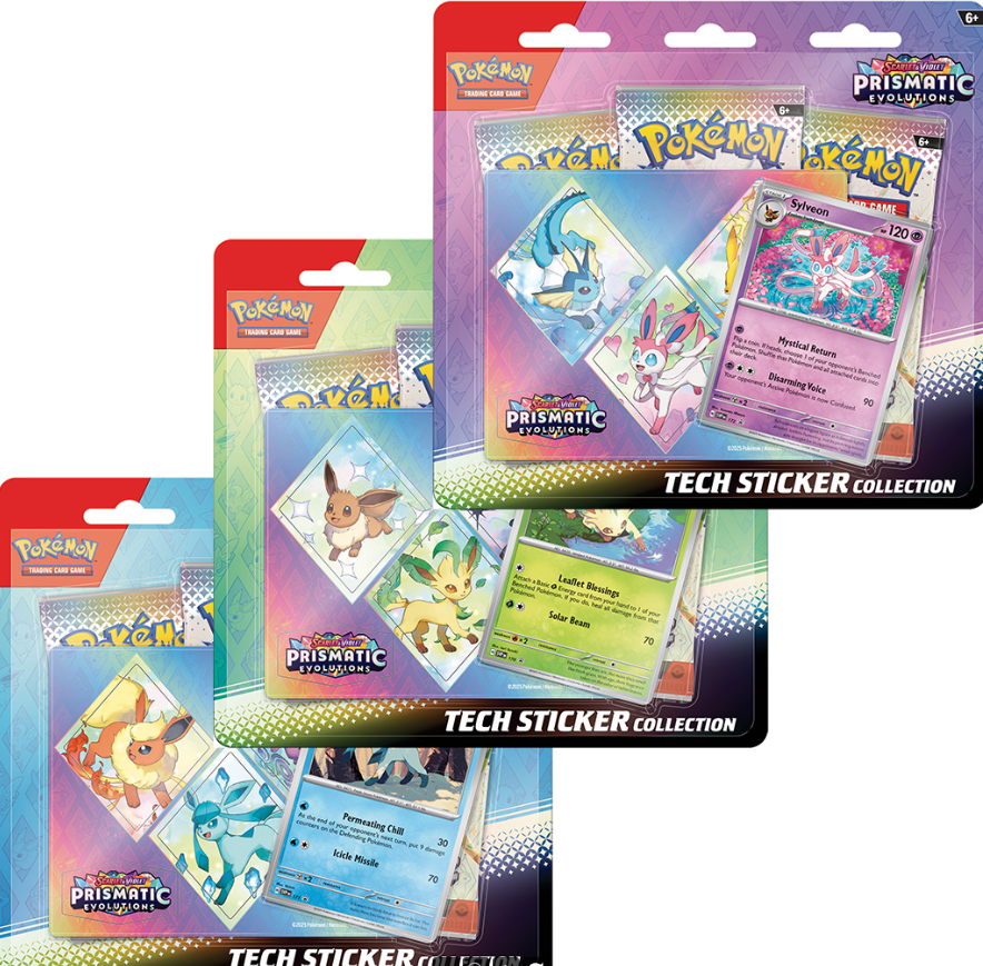 Pokemon TCG Scarlet & Violet 8.5 - Prismatic Evolutions - Tech Sticker Collection