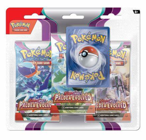 Pokemon TCG: Scarlet & Violet 2 Paldea Evolved 3-Pack Booster