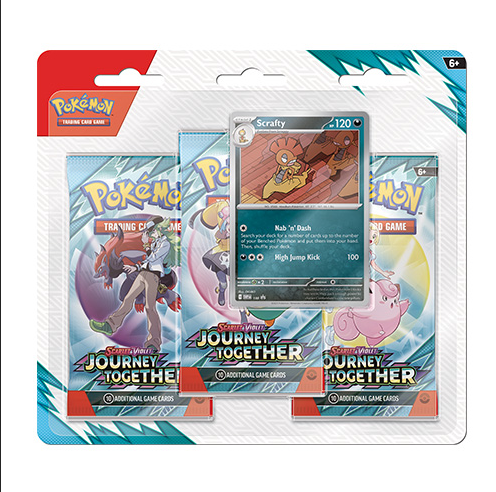 Pokemon TCG: Scarlet & Violet 9 - Journey Together - Triple Blister *Pre Order*
