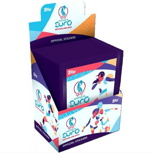 Women's Euro 2025 Official Stickers Full Display Box (50 Packs)