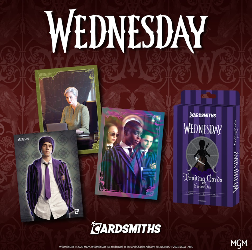 Cardsmiths - Wednesday Series 1 Trading Cards - Collector Box *Pre Order*