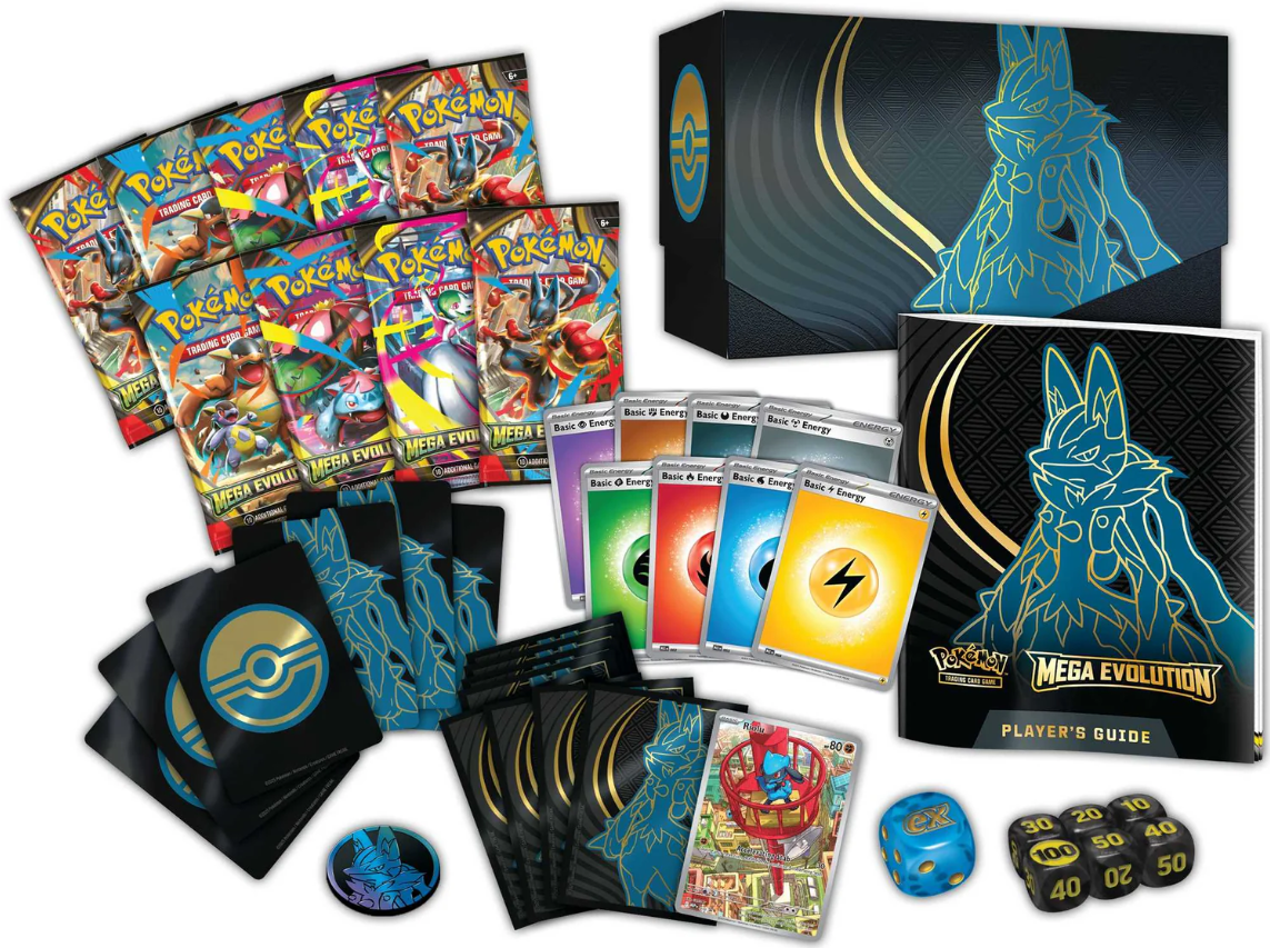 Pokemon TCG: Mega Evolution - Elite Trainer Box - Lucario *Pre Order* Limit 1 Per Person