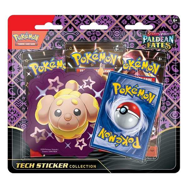 Pokemon - Paldean Fates Tech Sticker Collection - Fidough/Greavard/Maschiff