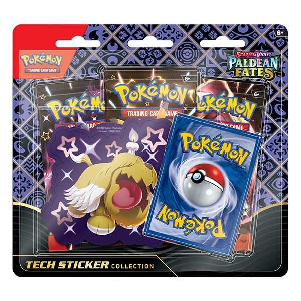 Pokemon - Paldean Fates Tech Sticker Collection - Fidough/Greavard/Maschiff