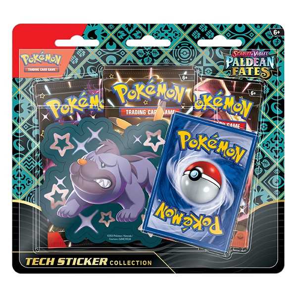 Pokemon - Paldean Fates Tech Sticker Collection - Fidough/Greavard/Maschiff