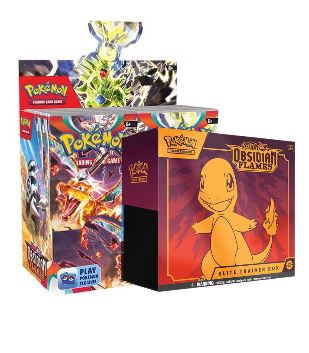 Pokemon: Obsidian Flames Booster Box & Elite Trainer Box Bundle Jurassic Cards Pokemon: Obsidian Flames Booster Box & Elite Trainer Box Bundle Jurassic Cards