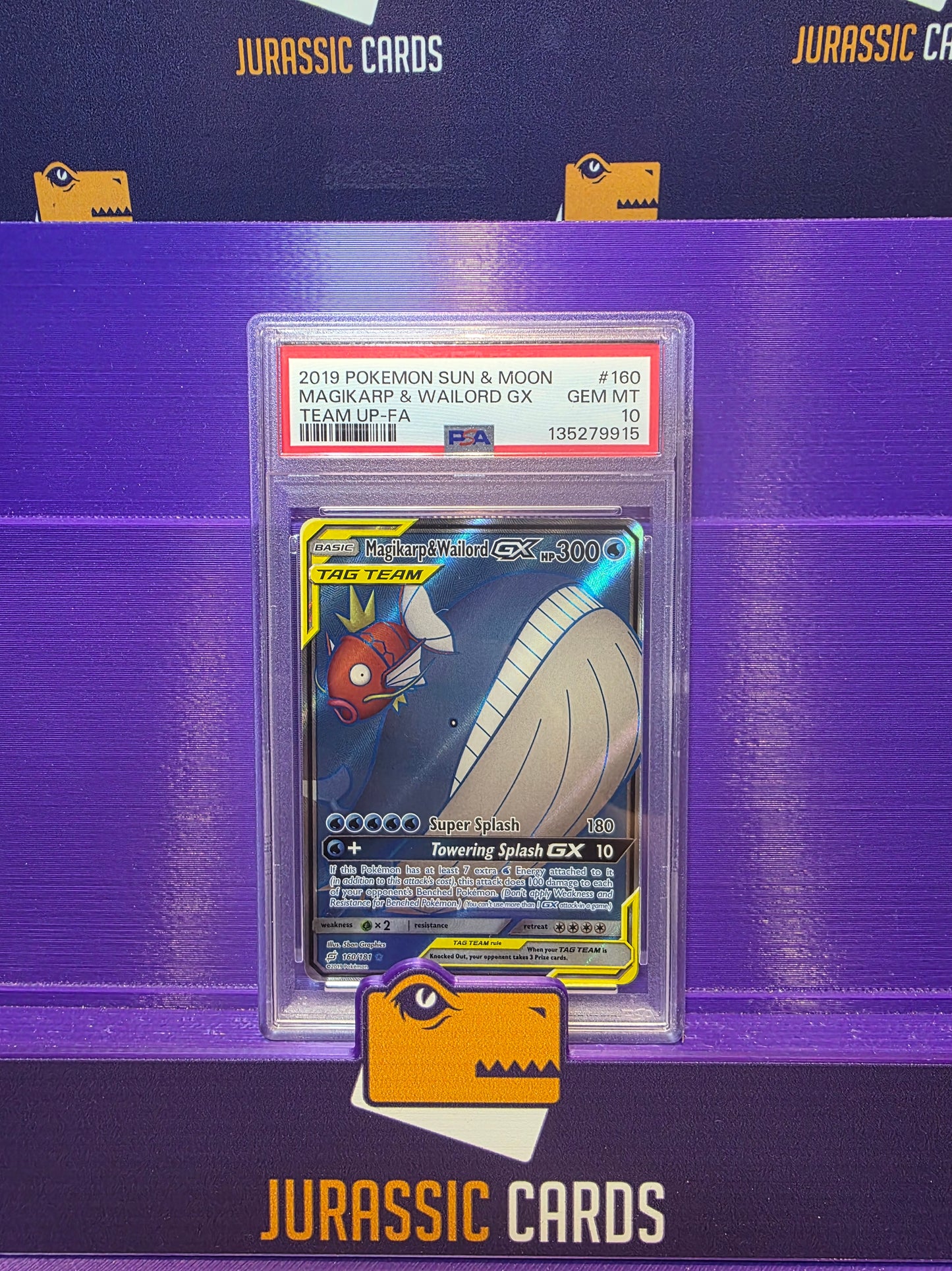Magikarp & Wailord GX 160/181 - PSA 10