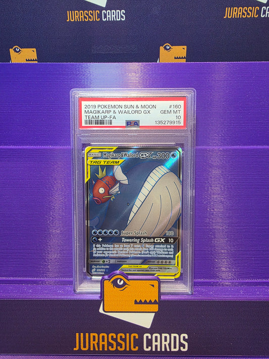 Magikarp & Wailord GX 160/181 - PSA 10