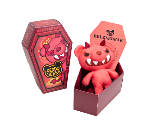 Series 1 - Deddy Bears - 15cm Plush In A Coffin - Beelzebear