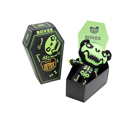 Series 1 - Deddy Bears - 15cm Plush In A Coffin - Bones