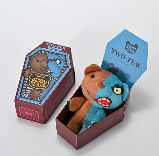 Series 2 - Deddy Bears - 15cm Plush In A Coffin - Two Fur