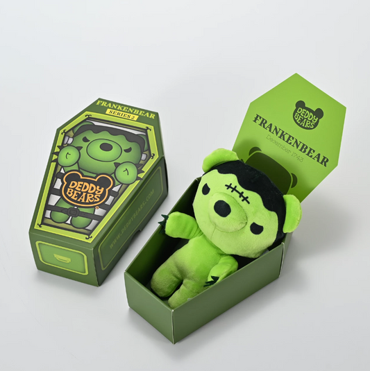 Series 2 - Deddy Bears - 15cm Plush In A Coffin - Frankenbear