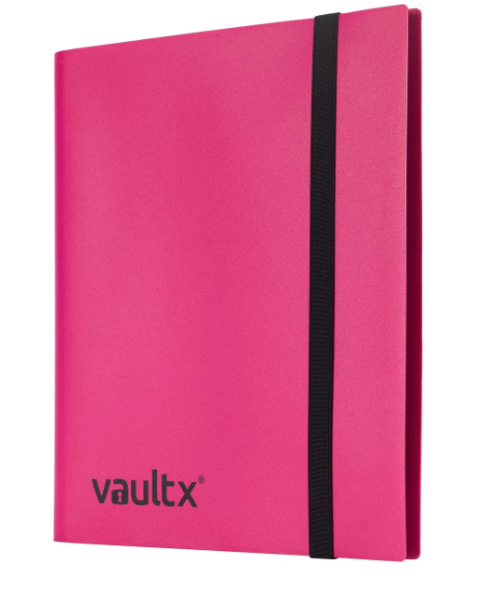 Vault X - 9 Pocket Strapped Binder - Pink