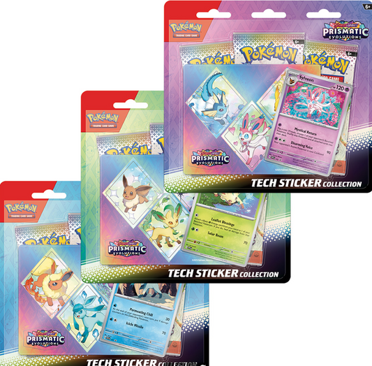 Pokemon TCG Scarlet & Violet 8.5 - Prismatic Evolutions - Tech Sticker Collection
