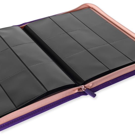 Vault X - 9 Pocket Exo-Tec Zip Binder - SWSH10 Purple